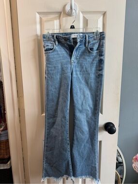 Light Blue High-Rise Flare Jeans - HIDDEN JEANS